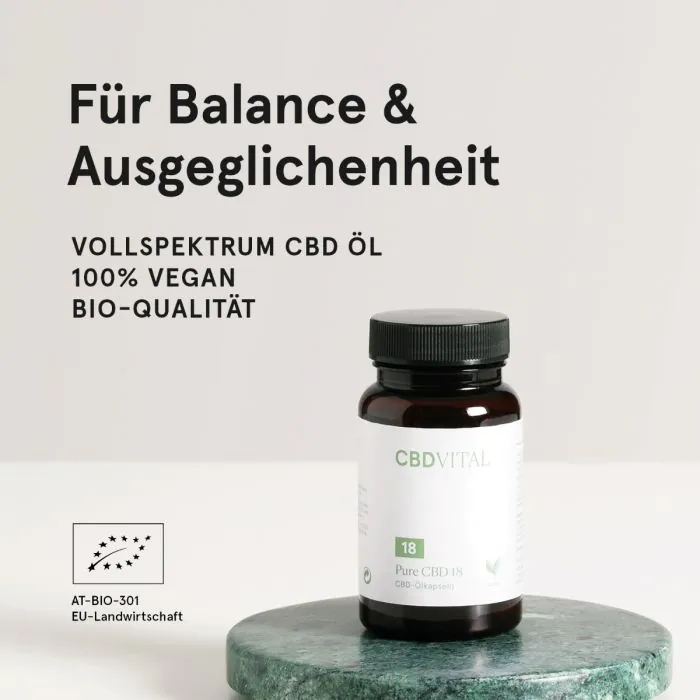 PURE CBD 18 Kapseln (10%) bei CBD VITAL kaufen