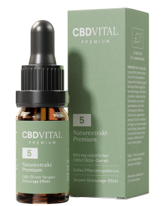CBD Naturextrakt PREMIUM Öl 5% ★ 2 + 1 GRATIS