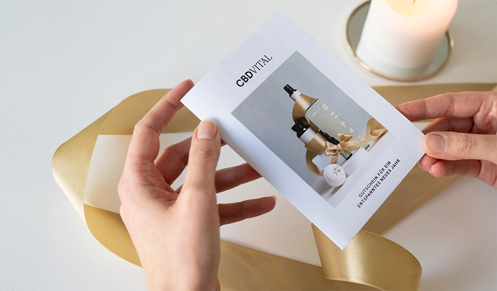 CBD Geschenkgutscheine - ideal f&uuml;r Weihnachten